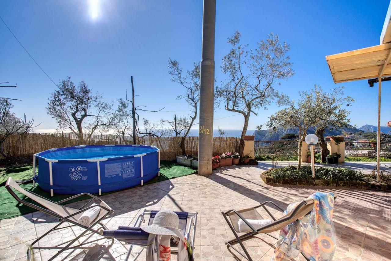 Il Pioppo - Country House Sea View Massa Lubrense Exteriör bild